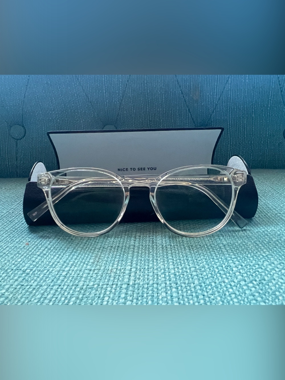 Warby Parker Clear Round Frame Glasses